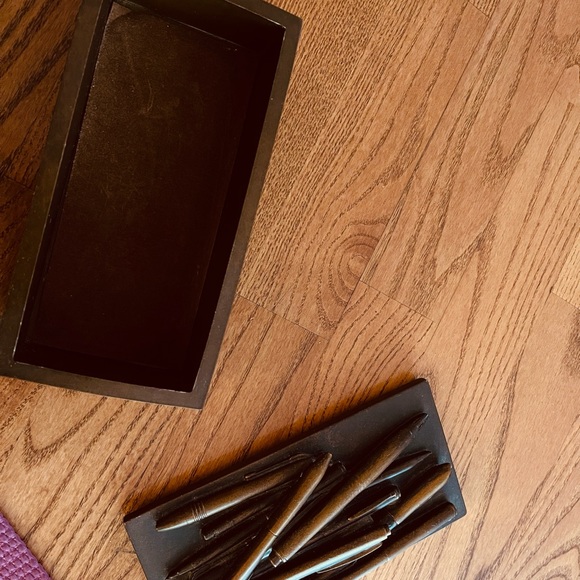 TMS Groovy Art Hemmingway Writer quote Heavy Pen Pencil Storage Box - Picture 6 of 14